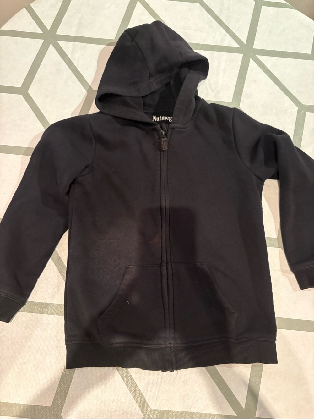 3/15$ Kids Black Zip-Up Hoodie
